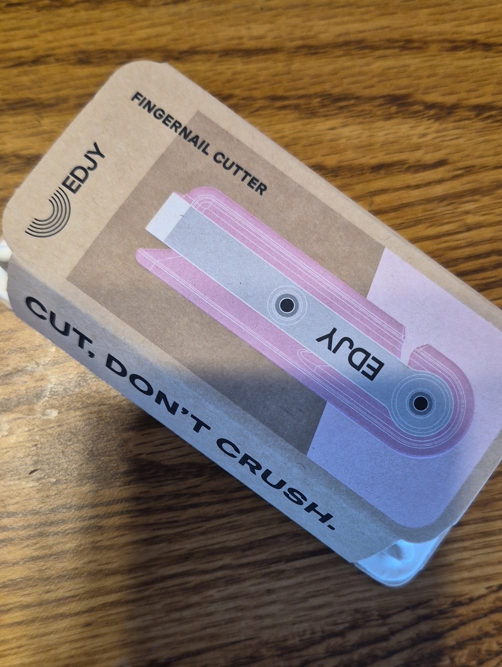Pink Fingernail Cutter - Compact Nail Clipper